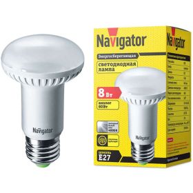 Светодиодная лампа NAVIGATOR 94 138 NLL-R63-8-230-4K-E27 8Вт 4000К 94138 209683 (артикул 15933434) – фото 1
