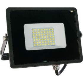 Светодиодный прожектор 2835 SMD 50W 4000K IP65 AC220V/50Hz, черный 167*198*28мм FERON LL-921 29497 (артикул 15643617) – фото 1