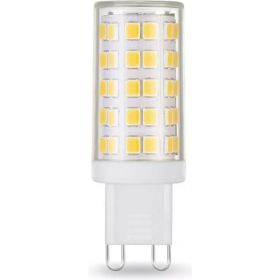 Лампа Gauss G9, AC185-265V, 5,5W, 560lm, 3000K, керамика, LED 107009106 (артикул 16436109) – фото 1