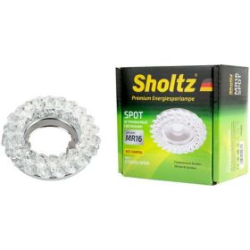 Встраиваемый потолочный светильник без лампы Sholtz для MR16 D94мм Стекло/Хром FMR4207 (артикул 16123669) – фото 1