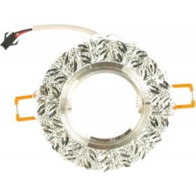 Потолочный светильник с подсветкой FERON 15LED 2835 4000K MR16 50W G5.3 прозрачный хром CD939 29472 (артикул 16005696) – фото 1