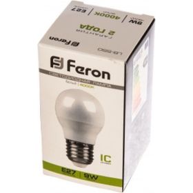 Светодиодная лампа FERON 9W 230V E27 4000K, LB-550 25805 (артикул 15745521) – фото 1