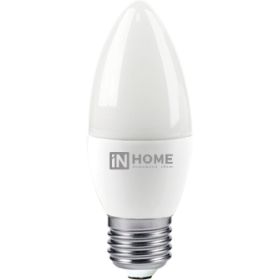 Светодиодная лампа IN HOME LED-СВЕЧА-VC 6Вт 230В Е27 4000К 480Лм 4690612020419 (артикул 15918714) – фото 1