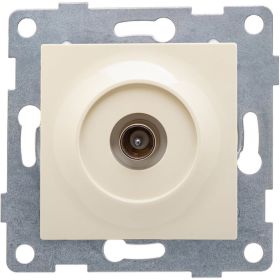 Антенная розетка GUSI ELECTRIC Ugra одинарной, СУ, бежевый С11А1-003 (артикул 16032600) – фото 1