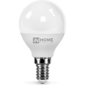 Светодиодная лампа IN HOME LED-ШАР-VC 4Вт 230В Е14 6500К 360Лм 4690612030555 (артикул 16145887) – фото 1