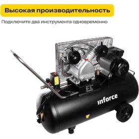Ременной компрессор Inforce BCX-100L 04-06-31 (артикул 16073231) – фото 3