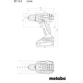 Аккумуляторный винтоверт Metabo BS 14.4 с набором оснастки 602206880 (артикул 15532353) – фото 4