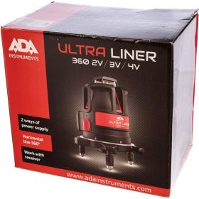 Построитель лазерных плоскостей ADA ULTRALINER 360 4V А00469 (артикул 15550922) – фото 7