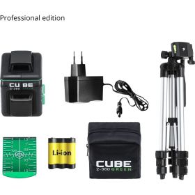 Построитель лазерных плоскостей ADA Cube 2-360 Green Professional Edition А00534 (артикул 15857049) – фото 2