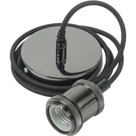 Подвесной патрон IEK, E27 со шнуром 1,5м RETRO черный EPA12-04-02-K02 (артикул 16460030) – фото 1