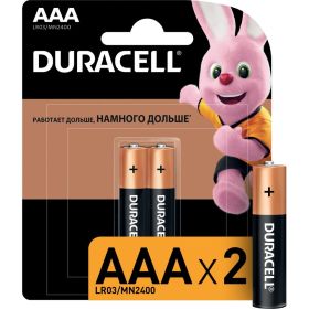 Щелочные батарейки Duracell LR03-2BL BASIC CN 2 штуки в блистере Б0026812 (артикул 15858012) – фото 1