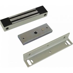 Электромагнитный замок ACCORDTEC 100 кг, 12V DC, 0.4 A, 180x33x23 мм ML-100K с уголком (артикул 16421062) – фото 1