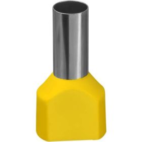 Наконечник Navigator 61 043 NET-E2-6.0-14-B50 НШВИ2, желтый, 2 провода 50шт/упак 61043 (артикул 16516049) – фото 1