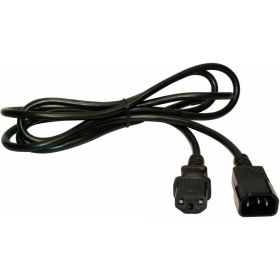 Шнур питания LANMASTER C13-C14, 3х0.75, 220В, 10А, черный, 2 метра LAN-PPM-10A-2.0 LAN-PP13/14-2.0-BK (артикул 16466344) – фото 1