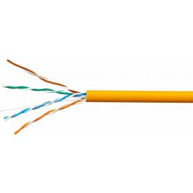 Кабель SkyNet Premium UTP-LSZH 4x2x0,51, медный, FLUKE TEST, кат.5e, однож., 305 м, box, оранжевый CSP-UTP-LSZH-4-CU (артикул 15932889) – фото 1