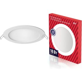 Светодиодная встраиваемая панель REV SuperSlim Round, круглая Ф230мм, 18W, 4000К 28946 3 (артикул 15852626) – фото 1