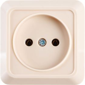 Розетка открытой установки 2П IP20 10А, слоновая кость TDM Ладога SQ1801-0014 (артикул 15516551) – фото 1