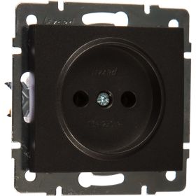 Розетка LEZARD RAIN б/ з керам. цв. черный графит матовый 703-4188-121 (артикул 16027933) – фото 1