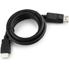 Кабель Cablexpert, DisplayPort-HDMI, 1м, 20M/19M, черный, экранированный, пакет, CC-DP-HDMI-1M (артикул 16206389) – фото 1