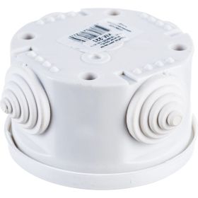 Коробка Bylectrica с клеммными колодками для открытой проводки IP44 диаметр 74, высота 43,5 мм, КМ-223 (артикул 17396742) – фото 1