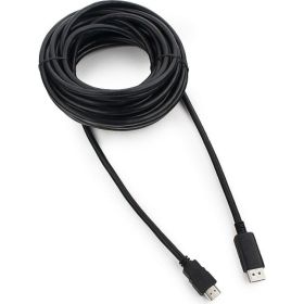 Кабель HDMI-DisplayPort Cablexpert, 10м, 20M/19M, черный, экранированный, пакет, CC-DP-HDMI-10M (артикул 16206429) – фото 1