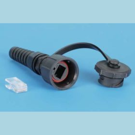 Промышленный разъем RJ-45 (8P8C) под витую пару Hyperline PLUG-IE-8P8C-P-C5 IP67, категория 45903 (артикул 19591266) – фото 1