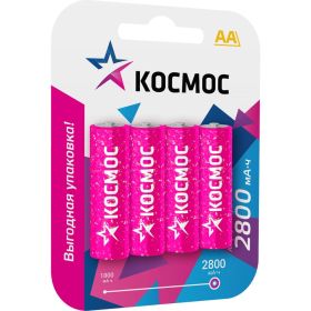 Аккумулятор КОСМОС R6 2800mAh Ni-MH 4 на блистере KOCR6NIMH2800mAh4BL (артикул 22037884) – фото 1