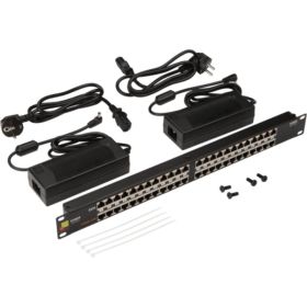 Панель LANMASTER POE, 19, 24 порта, с двумя блоками питания 48V 120W LAN-PP24-POE/A2 (артикул 17615118) – фото 1