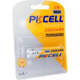 Литий-ионный аккумулятор PKCELL тип - 18650 1 шт в блистере, без защиты 18650 2600-1B (артикул 19968586) – фото 1