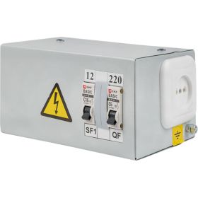 Ящик с понижающим трансформатором EKF Basic ЯТП 0,25кВА, 220/12В, SQyatp0,25-220/12v-2a (артикул 16210312) – фото 1
