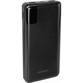 Внешний аккумулятор SONNEN 20000 mAh POWERBANK Q60P быстрая зарядка, 2USB, литий-полимерный, 263033 (артикул 17510616) – фото 1
