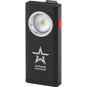 Светодиодный ручной аккумуляторный фонарь ЭРА АРМИЯ РОССИИ Офицерский RA-802 алюминий, магнит, крючок Б0036609 (артикул 20932587) – фото 1
