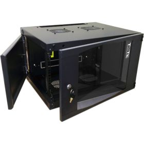 Настенный шкаф TWT Next, 12U 550x600, стеклянная дверь, черный CBWNG-12U-6x6-BK (артикул 16102159) – фото 1