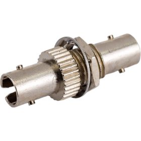 Оптический проходной адаптер ST-ST Hyperline, FA-S00Z-ST/ST-N/BK-SL SM/MM, simplex, корпус 243942 (артикул 16521841) – фото 1