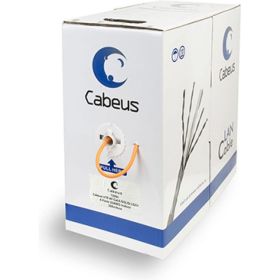 Кабель Cabeus витая пара, категория 6, 4 пары 0,57мм, одножильный, LSZH UTP-4P-Cat.6-SOLID-LSZH (артикул 16315476) – фото 1