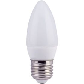 Светодиодная лампа Ecola candle LED 6,0W 220V E27 4000K свеча композит 101x37 C7LV60ELC (артикул 22441671) – фото 1