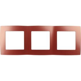 Рамка ЭРА 12500324 на 3 поста, 2, охра Б0019407 (артикул 16110248) – фото 1