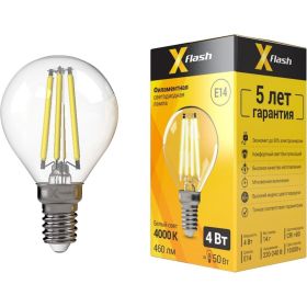 Светодиодная лампочка X-Flash XF-E14-FL-P45-4W-4000K-230V артикул 48014 (артикул 16530918) – фото 1