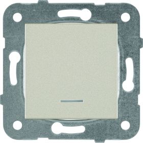Выключатель Panasonic МОДУЛЬ 1кл с подсветкой, бронза Karre Plus 54850 WKTT0002-2BR-RES (артикул 16154691) – фото 1