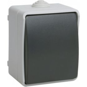 1-кнопочный выключатель IEK ФОРС наружный монтаж IP54 EVS13-K03-10-54-DC (артикул 15166332) – фото 1
