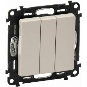Механизм выключателя Legrand 3-кл. СП Valena Life 10А IP20 250В 10АХ Leg 752503 413958 (артикул 15788634) – фото 1