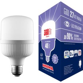 Светодиодная лампа Volpe LED-M80-40W/6500K/E27/FR/NR, матовая UL-00006790 (артикул 16285529) – фото 1