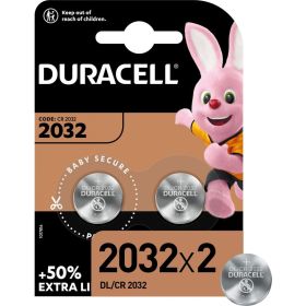 Литиевые батарейки Duracell CR2032-2BL 2 штуки в блистере Б0037273 (артикул 15858011) – фото 1