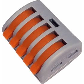 Универсальная 5-и проводная клемма ELECTROVOLT 222-415 5 шт/упаковка EV-B222-415_5 (артикул 17620416) – фото 1