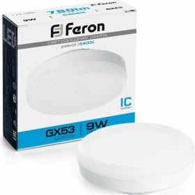 Светодиодная лампа FERON 9W 230V GX53 6400K, LB-452 25867 (артикул 16006165) – фото 1