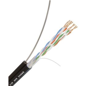 Кабель Netlink с одножильным тросом NL-CU UTP 4PR 24 AWG CAT5e 305м ВНЕШНИЙ УТ000002700 (артикул 16358379) – фото 1