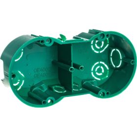 Установочная коробка IEK КМ40023 2 места d141х70x45 для полых стен UKG20-141-070-045-M (артикул 16528541) – фото 1