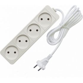 Бытовой удлинитель СОЮЗ ТМ, 2200Вт, 4гн., ПВС, 3м 481S-1403 (артикул 16174697) – фото 1