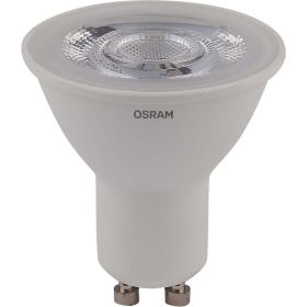 Светодиодная лампа OSRAM LED STAR, PAR16, 5Вт, GU10 370 Лм, 3000 К, теплый белый свет 4058075403376 (артикул 18133915) – фото 1