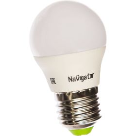 Светодиодная лампа NAVIGATOR 94 469 NLL-G45-7-230-4K-E27 7Вт шар 4000К 176-264В 94469 300233 (артикул 15933400) – фото 1